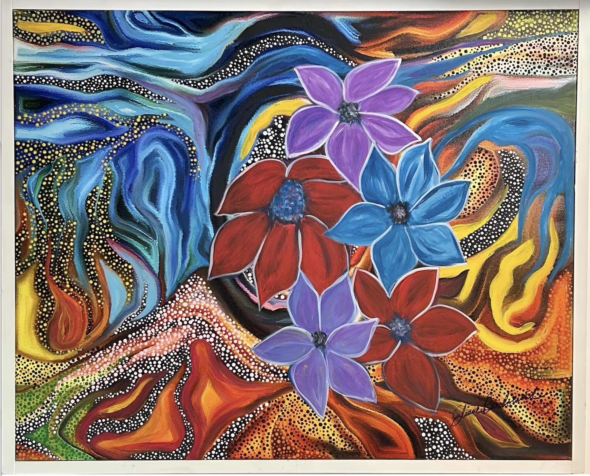 Five Flowers in the Storm